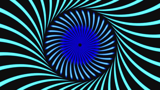 Psychedelic hypnosis trip video blue