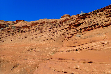Fototapeta premium Sandstone rock formations in Waterhole Canyon, Arizona 
