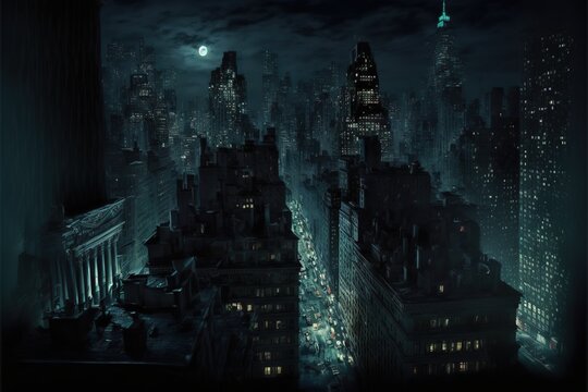 Dark Superhero City