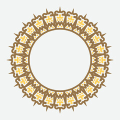 decorative round frame. circle frame. Vector design element.