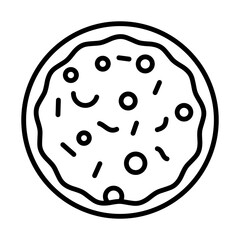 Pizza Icon Logo Design Vector Template Illustration Sign And Symbol Pixels Perfect