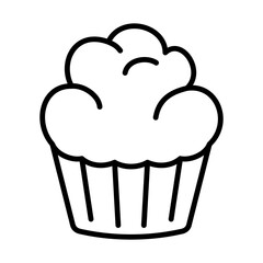 Muffin Icon Logo Design Vector Template Illustration Sign And Symbol Pixels Perfect