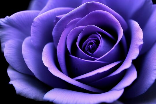 Purple Rose close-up macro photo