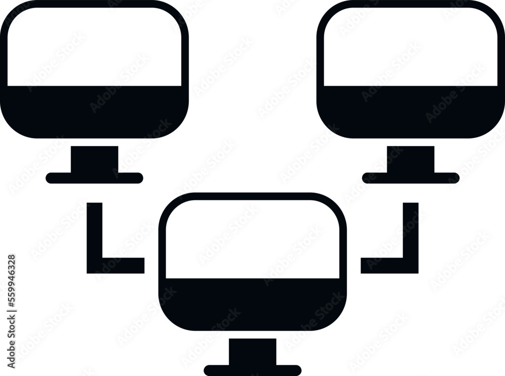 Poster backup network icon simple vector. data cloud. computer storage