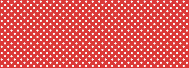 Seamless Large Texture of polka yellow dot pattern on red abstract background with circles....