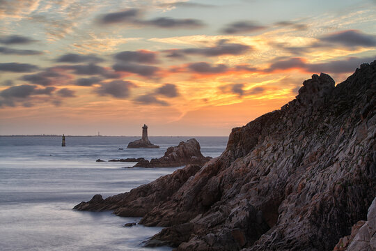 Pointe Du Raz Lighthouse, Finistere, Brittany, France