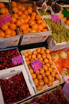 A fruit stand in Venice, Italy.