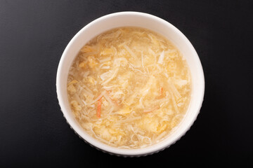 エノキとカニカマの玉子スープ