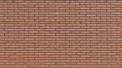 Background of old orange and orange brown vintage seamless brick wall texture industrial interiors  for building atmosphere unfinished wall brick wallpaper