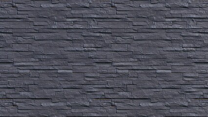 Obraz premium Black bricks slate texture background, slate stone wall texture, paving stone for floor or wall with dark style industrial or natural atmosphere