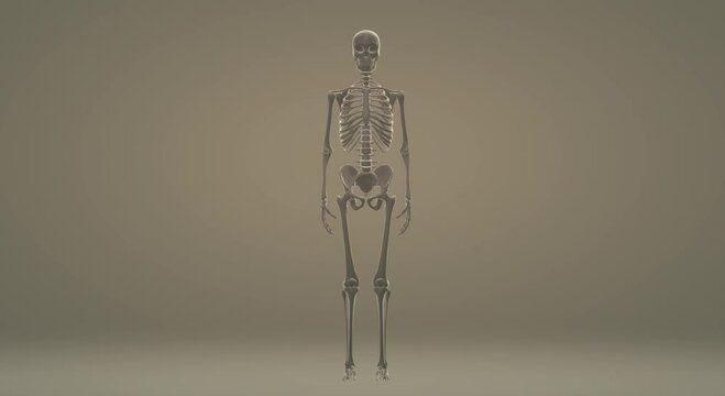 skull skeleton, human body anatomy, video