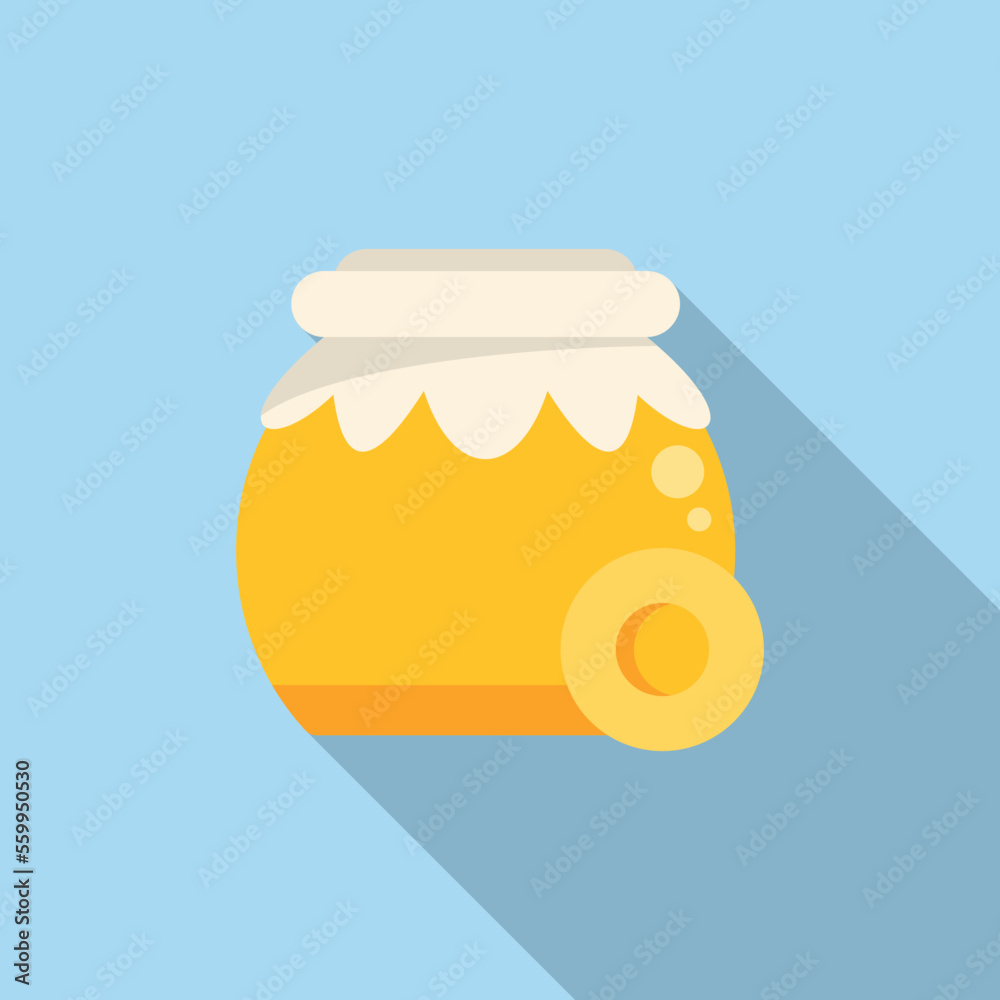 Canvas Prints honey drop icon flat vector. candy cold. medication cure