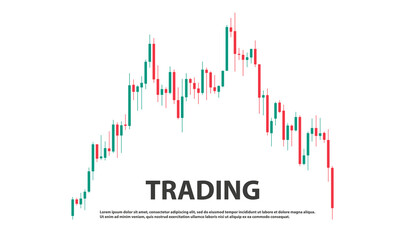 Trading Strategy Background. Vector Illustration