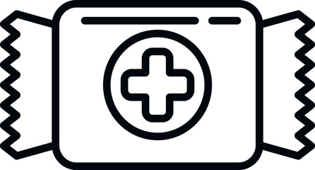 Medical drop icon outline vector. Cold remedy. Honey medicine