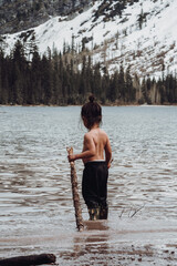 Glacier water and toddler