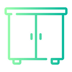 cabinet gradient icon