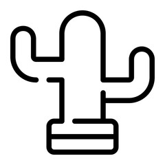 Obraz premium cactus line icon
