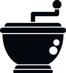 Bowl vegetable cutter icon simple vector. Cut hand. Cooking tool