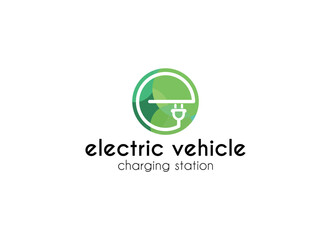 Electrical charging station vector icon