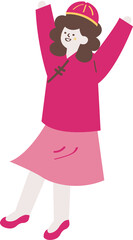 Mother open her arms