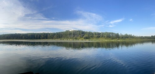 lake and clouds