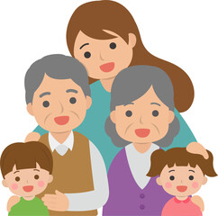 Festivals between China and Taiwan: Double Ninth Festival, a cartoon vector for respecting the elderly