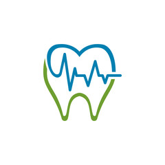 Dental Care logo vector icon simple illustration