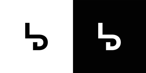 .Modern and unique  letter LD initials logo design - obrazy, fototapety, plakaty