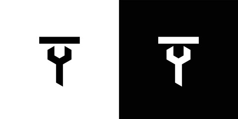 T letter initial engineering logo design modern and unique