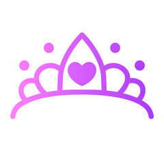 tiara gradient icon © Barudak Lier