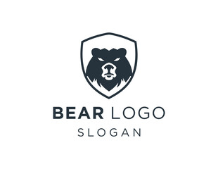 Logo design about Bear on a white background. created using the CorelDraw application.