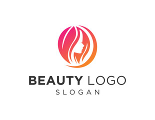 Obraz premium Logo design about Beauty on a white background. created using the CorelDraw application.