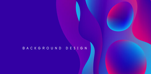 Abstract background fluid bubbles and wave elements. Template for covers, templates, flyers, placards, brochures, banners