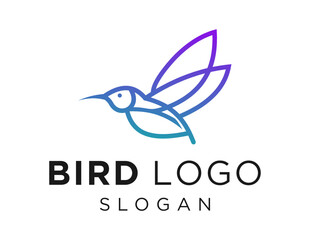 Fototapeta na wymiar Logo design about Bird on a white background. created using the CorelDraw application.