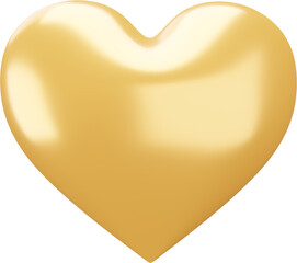 Gold Yellow Heart