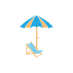 Beach umbrela icon