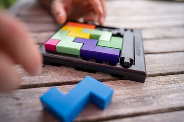 family playing board games at christmas