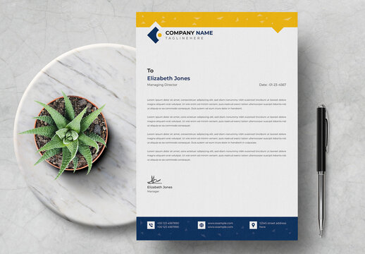 Creative Letterhead Design Template