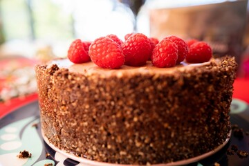 home delicious chocolate cheesecake baked in america