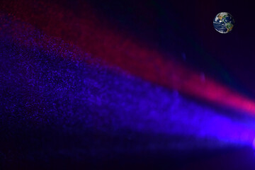 blue planet in space