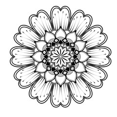 mandala free png ornamen for henna, festival, or wedding