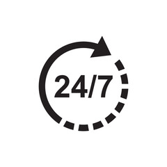 24/7 icon , delivery icon vector