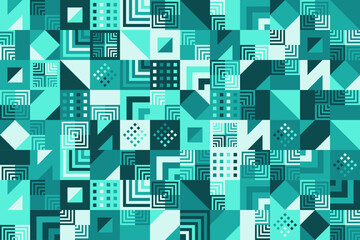 Geometric shape mosaic pattern background