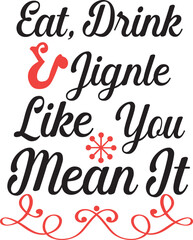 Christmas SVG And T-shirt Design