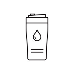 Tumbler drink icon design. Tumbler icon in trendy flat style design. Vector illustration.