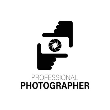 logo camera in photographer hands