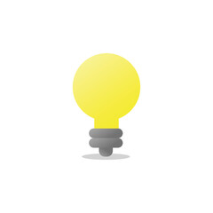 Bulb Icon. Bulb Logo. Vector Illustration. Isolated on White Background. Editable Stroke