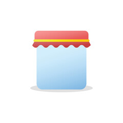 Jar Icon. Jar Logo. Vector Illustration. Isolated on White Background. Editable Stroke