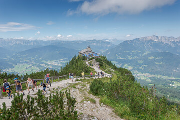 Fototapeta na wymiar The Kehlsteinhaus, also known as Eagle’s Nest, is a Third Reich building in the Berchtesgadener Land district of Bavaria in Germany