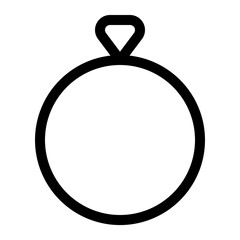 Diamond Ring line icon